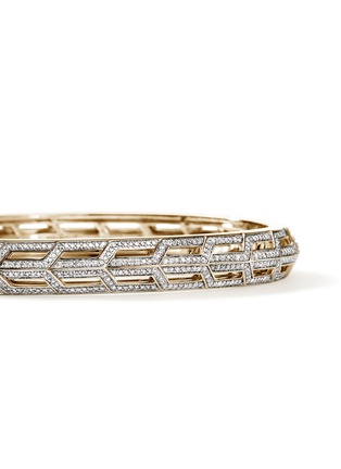 Detail View - Click To Enlarge - JOHN HARDY - Icon 50 Diamond 14K Gold Bangle — Size S