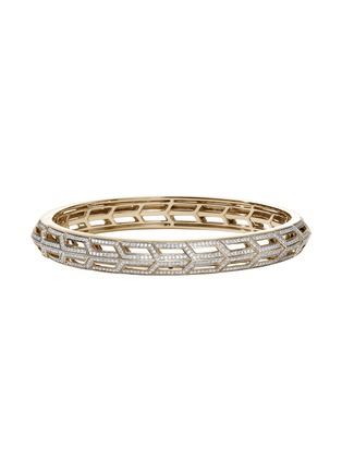 Main View - Click To Enlarge - JOHN HARDY - Icon 50 Diamond 14K Gold Bangle — Size S