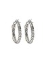 Detail View - Click To Enlarge - JOHN HARDY - JH Essentials Diamond 14K Gold Sterling Silver Hoop Earrings