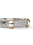 Detail View - Click To Enlarge - JOHN HARDY - JH Essentials Diamond 14K Gold Sterling Silver Ring — Size 7