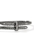 Detail View - Click To Enlarge - JOHN HARDY - Spear Sterling Silver Diamond Rhodium Flex Cuff — Size S