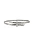 Main View - Click To Enlarge - JOHN HARDY - Spear Diamond Sterling Silver Bypass Flex Cuff — Size XS