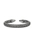 Main View - Click To Enlarge - JOHN HARDY - Spear 50 Diamond Black Rhodium Sterling Silver Flex Cuff — Size S