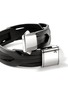 Detail View - Click To Enlarge - JOHN HARDY - Icon 50 Sterling Silver Leather Bracelet — Size UM