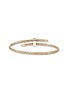 Detail View - Click To Enlarge - JOHN HARDY - Spear Diamond 14K Gold Bypass Flex Cuff — Size S