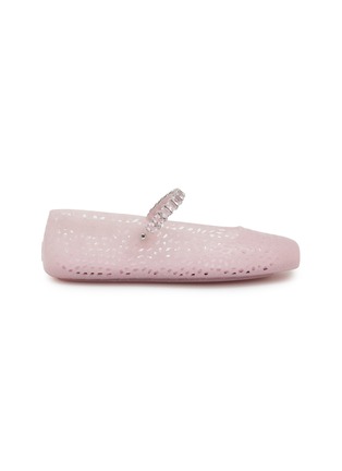 Main View - Click To Enlarge - JIMMY CHOO - Jelly Crystal Embellished Mary Jane Flats
