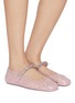 Figure View - Click To Enlarge - JIMMY CHOO - Jelly Crystal Embellished Mary Jane Flats