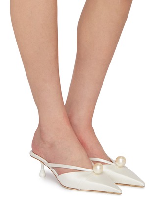 Figure View - Click To Enlarge - JIMMY CHOO - Ana 50 Satin Mules