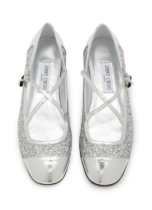 Detail View - Click To Enlarge - JIMMY CHOO - Eleri Leather Mary Jane Flats