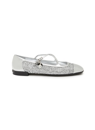 Main View - Click To Enlarge - JIMMY CHOO - Eleri Leather Mary Jane Flats