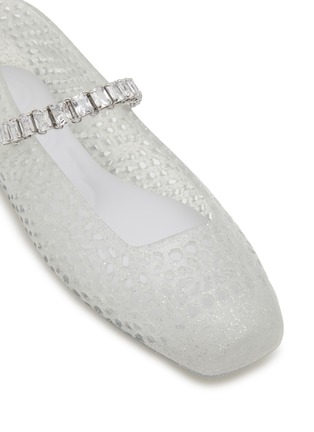 Detail View - Click To Enlarge - JIMMY CHOO - Jelly Crystal Embellished Mary Jane Flats