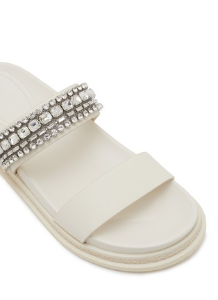 Detail View - Click To Enlarge - JIMMY CHOO - Jadi Crystal Embellished Leather Sandals