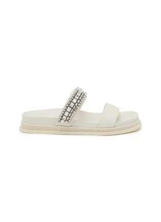 Main View - Click To Enlarge - JIMMY CHOO - Jadi Crystal Embellished Leather Sandals