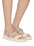 Figure View - Click To Enlarge - JIMMY CHOO - Jadi Crystal Embellished Leather Sandals