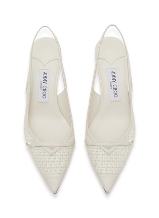 Detail View - Click To Enlarge - JIMMY CHOO - Amita 45 Leather Slingback Pumps