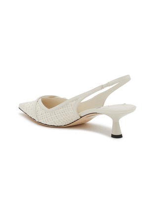  - JIMMY CHOO - Amita 45 Leather Slingback Pumps