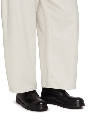Figure View - Click To Enlarge - MARSÈLL - Zucca Zeppa Leather Derby Shoes