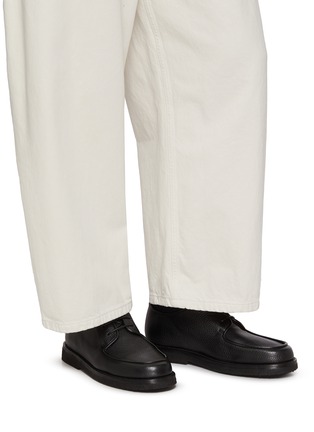 Figure View - Click To Enlarge - MARSÈLL - Moccar Leather Derby Shoes