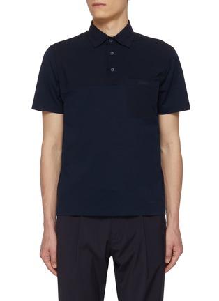 Main View - Click To Enlarge - HERNO - Bistretch Jersey Polo Shirt