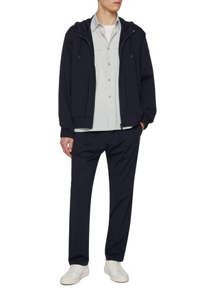 Figure View - Click To Enlarge - HERNO - Zip Up Hooded Jacket