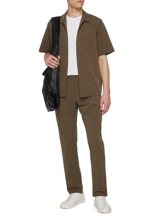 Figure View - Click To Enlarge - HERNO - Bistretch Jersey Flap Pocket T-Shirt