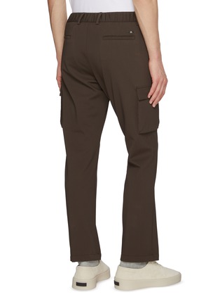 Back View - Click To Enlarge - HERNO - Waffle Texture Stretch Cargo Pants