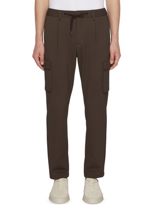 Main View - Click To Enlarge - HERNO - Waffle Texture Stretch Cargo Pants