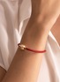 Detail View - Click To Enlarge - JEWELMER - Lien Doré Pearl of Life Golden South Sea Pearl 18K Gold Leather Cord Bracelet