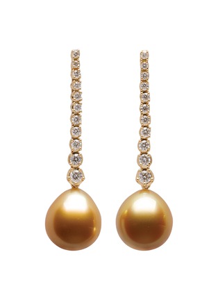 Main View - Click To Enlarge - JEWELMER - Les Classiques Golden South Sea Pearl 18K Gold Earrings