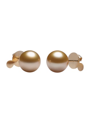 Main View - Click To Enlarge - JEWELMER - Les Classiques Golden South Sea Pearl 18K Gold Stud Earrings