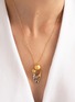 Detail View - Click To Enlarge - JEWELMER - Mother and Child 18K Yellow Gold Pearl Pendant Necklace