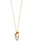 Main View - Click To Enlarge - JEWELMER - Mother and Child 18K Yellow Gold Pearl Pendant Necklace