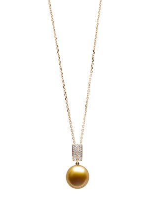 Main View - Click To Enlarge - JEWELMER - Les Classiques 18K Gold Diamond Golden South Sea Pearl Necklace