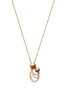 Main View - Click To Enlarge - JEWELMER - Mother and Child 18K Yellow Gold Pearl Diamond Pendant Necklace