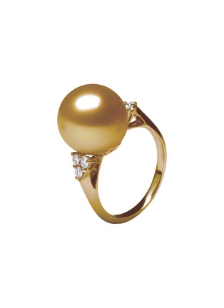 Main View - Click To Enlarge - JEWELMER - Les Classiques Golden South Sea Pearl 18K Gold Ring — Size 52