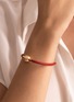 Detail View - Click To Enlarge - JEWELMER - Lien Doré Pearl of Life Golden South Sea Pearl 18K Gold Leather Cord Bracelet