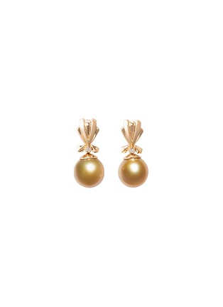 Main View - Click To Enlarge - JEWELMER - Les Classiques Golden South Sea Pearl 18K Gold Earrings