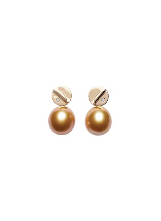 Main View - Click To Enlarge - JEWELMER - Secret 18K Yellow Gold Pearl Drop Earrings