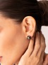 Detail View - Click To Enlarge - JEWELMER - Les Classiques Tahitian Pearl 18K White Gold Stud Earrings