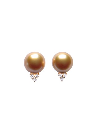 Main View - Click To Enlarge - JEWELMER - Les Classiques Golden South Sea Pearl 18K Gold Earrings