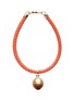 Main View - Click To Enlarge - JEWELMER - Mon Secret Golden South Sea Pearl 18K Gold Leather Cord Bracelet