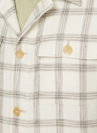  - EQUIL - Wool Linen Cotton Chequered Field Jacket