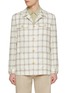 Main View - Click To Enlarge - EQUIL - Wool Linen Cotton Chequered Field Jacket