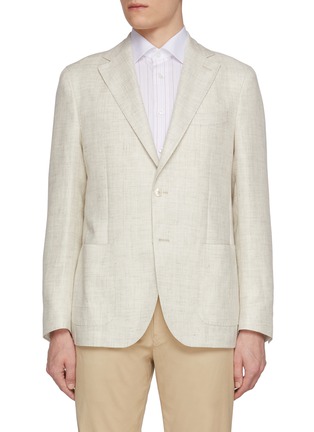 Main View - Click To Enlarge - EQUIL - Single Breasted Linen Wool Blazer