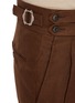  - EQUIL - Buckled Side Strap Linen Shorts