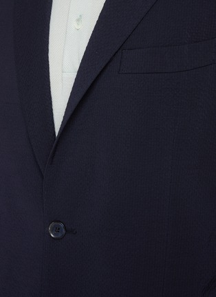  - EQUIL - Single Breasted Seersucker Unlined Blazer