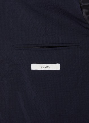  - EQUIL - Single Breasted Seersucker Unlined Blazer