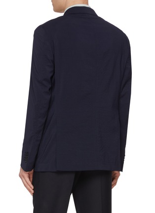 Back View - Click To Enlarge - EQUIL - Single Breasted Seersucker Unlined Blazer