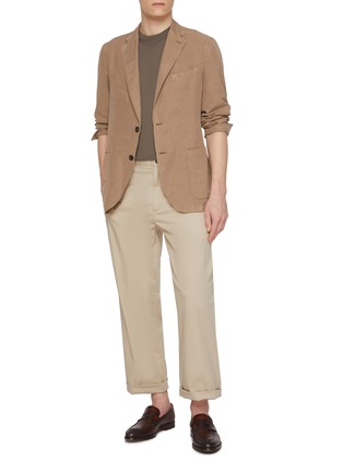 Figure View - Click To Enlarge - EQUIL - Garment Dyed Single Breasted Blazer