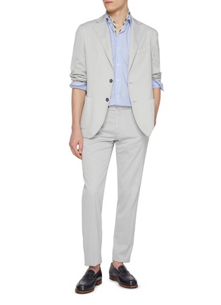 Figure View - Click To Enlarge - EQUIL - Garment Dyed Cotton Stretch Pants